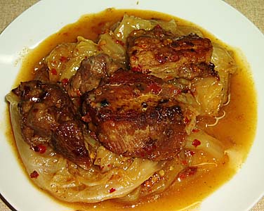 Χοιρινό με λάχανο τουρσί (ανατολικής Θράκης)