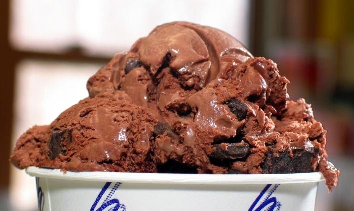 Παγωτό σοκολάτα χωρίς ενδιάμεσα ανακατέματα