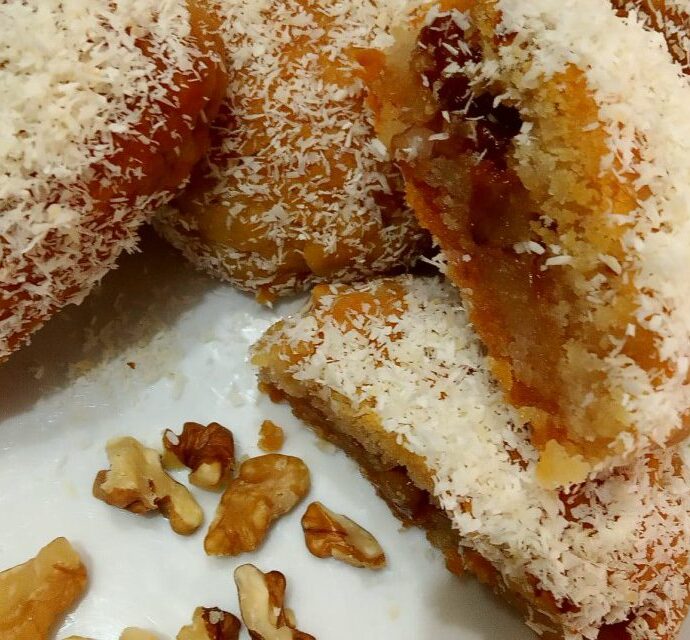 Μεθυσμένα (νηστίσιμα) με μαρμελάδα ή λουκούμι