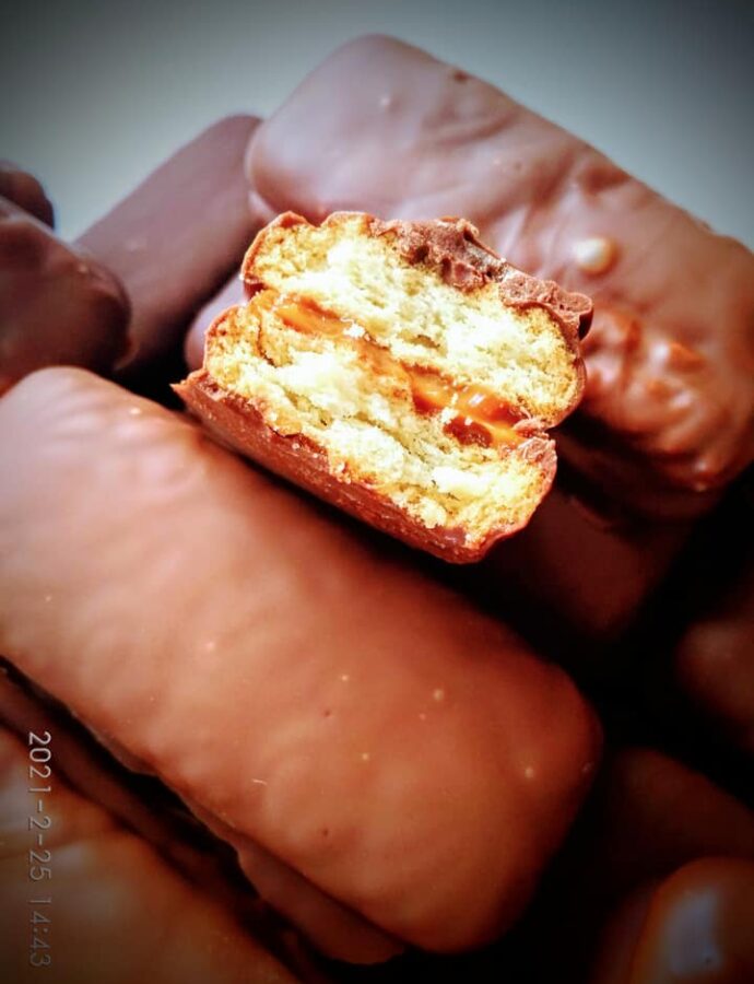 Μπισκότα τύπου Twix σπιτικά