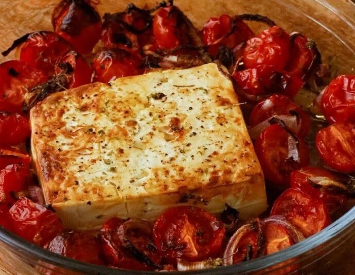 Φέτα με ντοματίνια